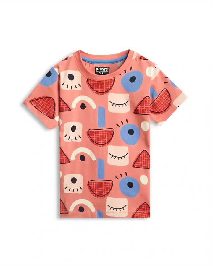 Abstract Faces Unisex Shorts Set - 100% Cotton