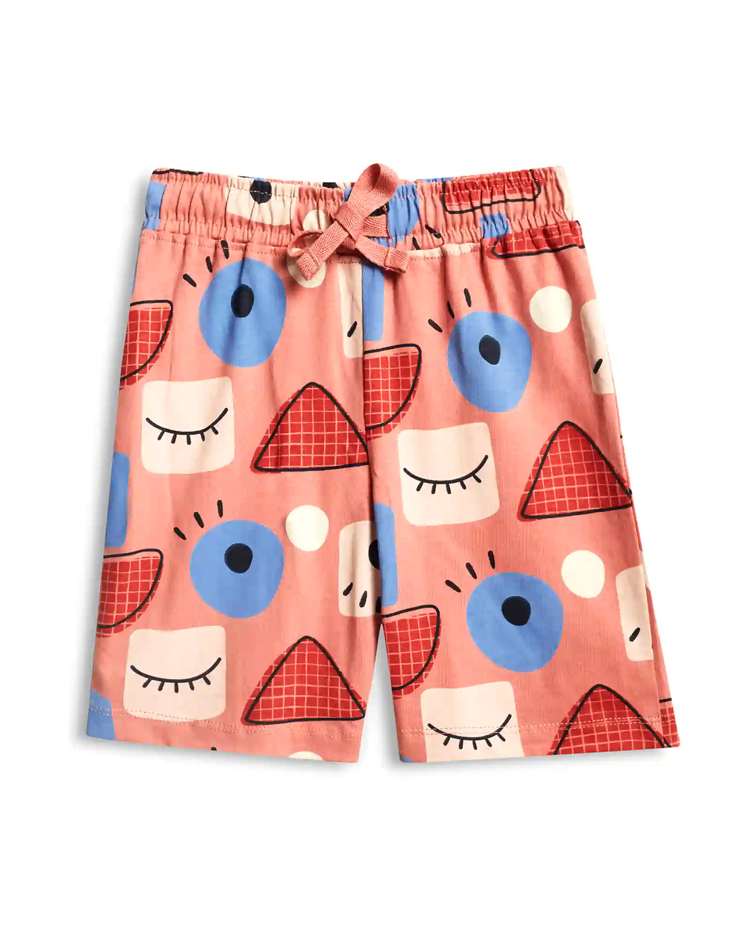 Abstract Faces Unisex Shorts Set - 100% Cotton