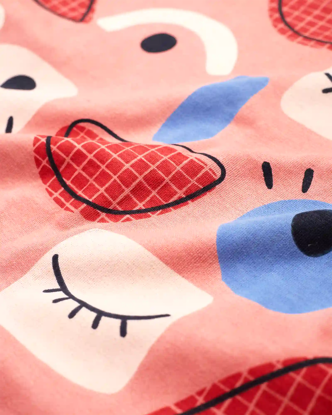 Abstract Faces Unisex Shorts Set - 100% Cotton