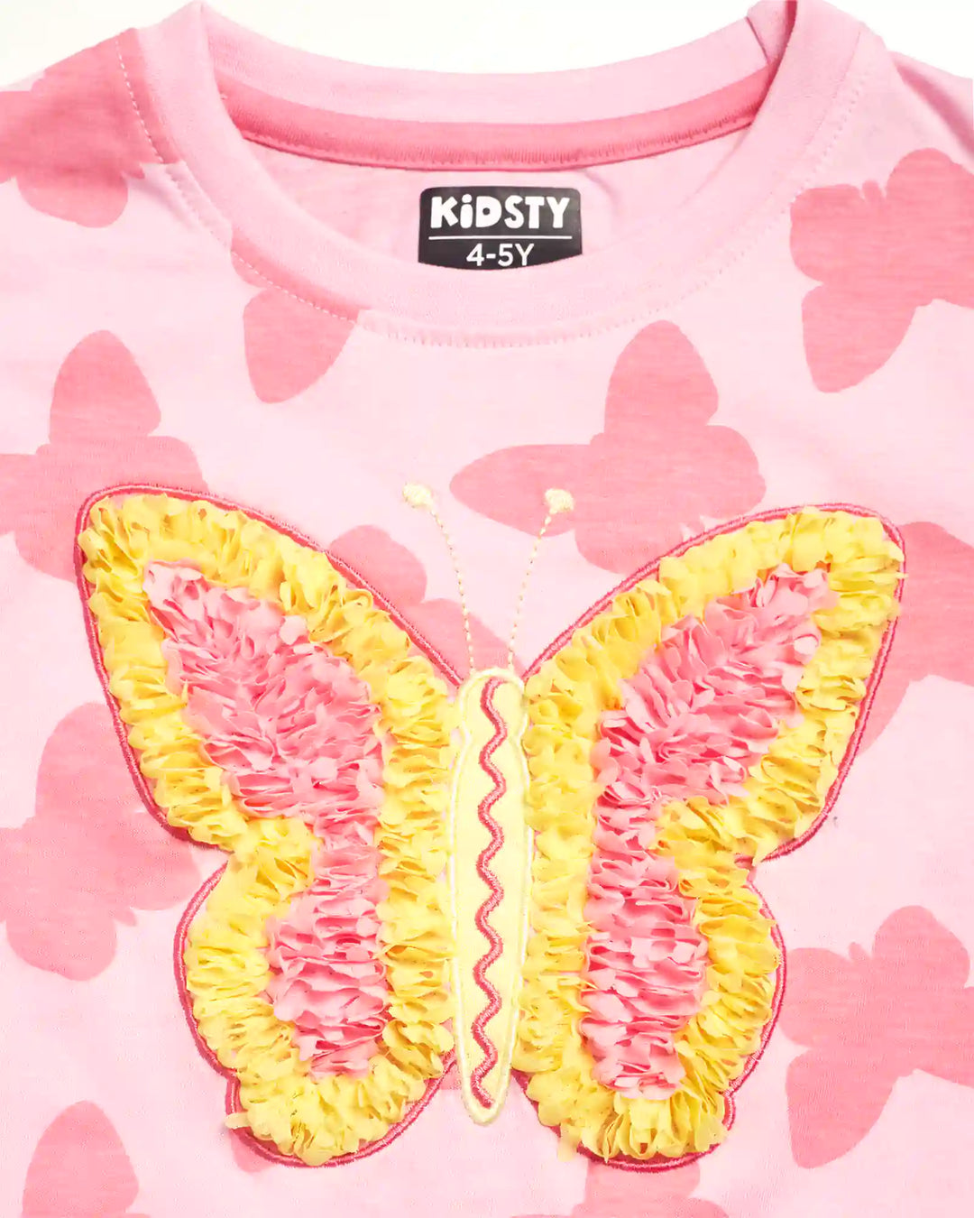 Butterfly Girls Pajama Set - 100% Cotton