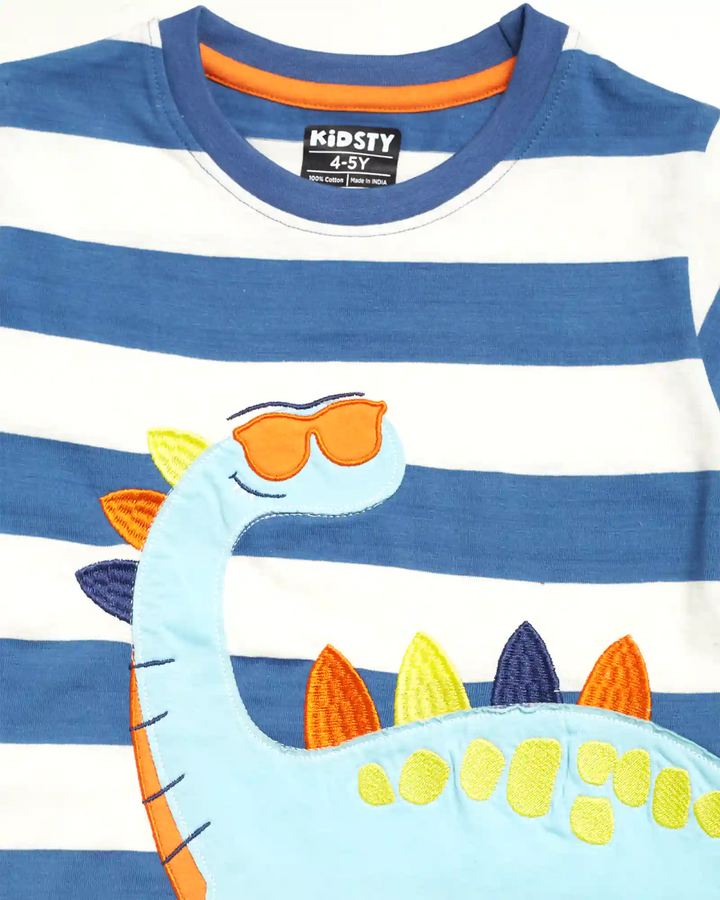 Dino Buddy Boys Shorts Set - 100% Cotton