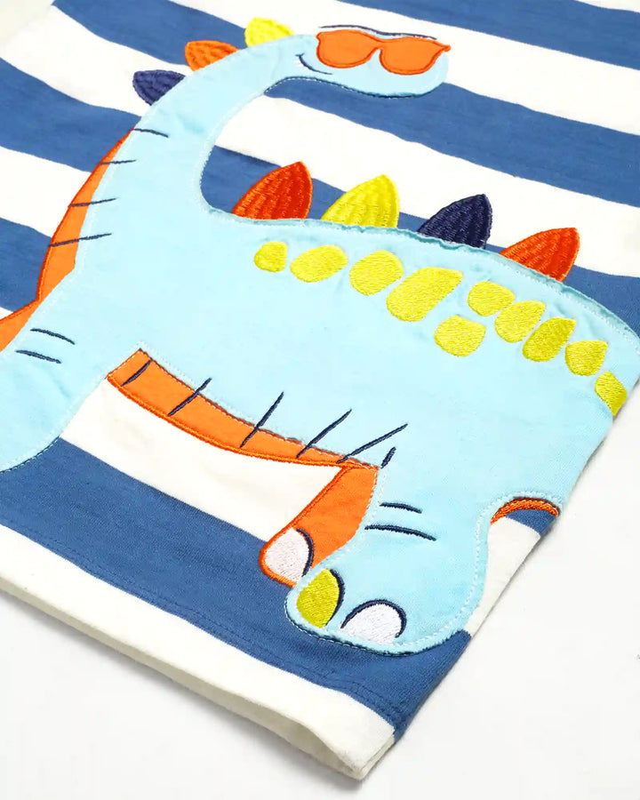Dino Buddy Boys Shorts Set - 100% Cotton