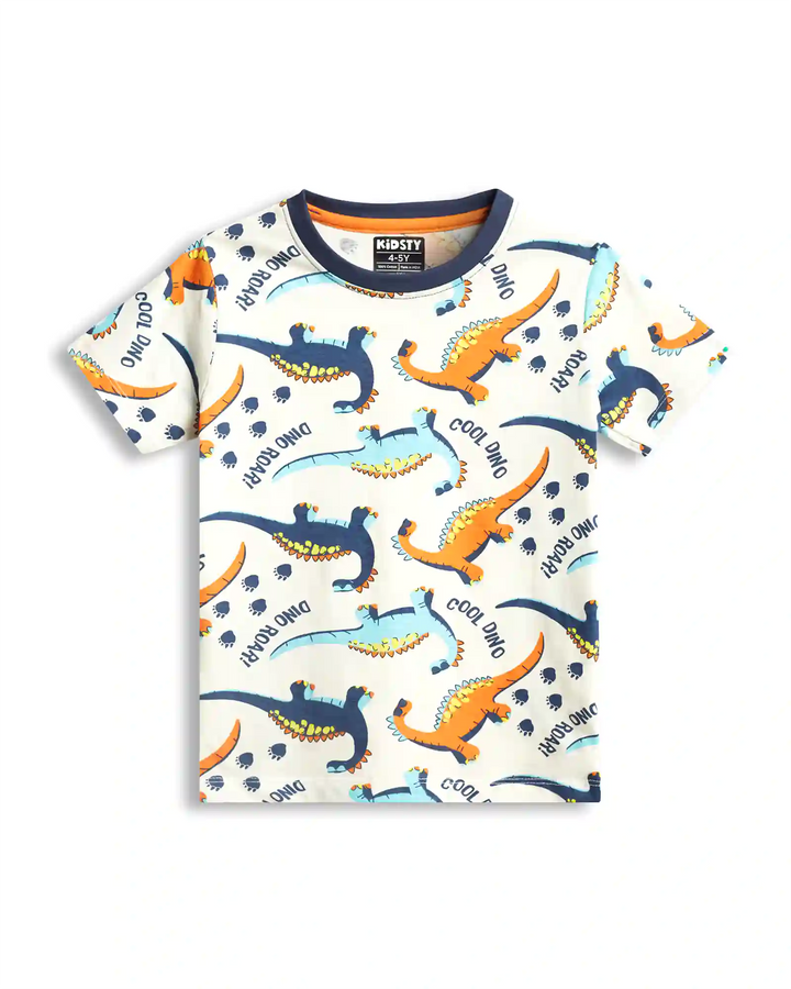 Dino World Boys Shorts Set - 100% Cotton