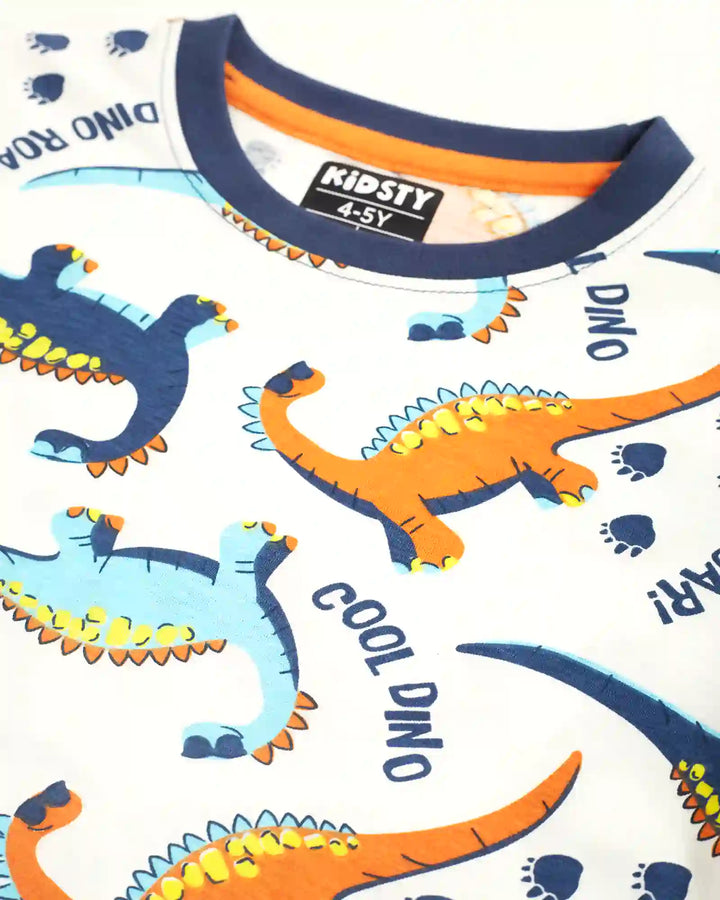 Dino World Boys Shorts Set - 100% Cotton