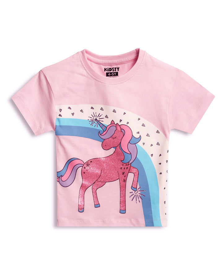 Magical Unicorn Girls Shorts Set - 100% Cotton