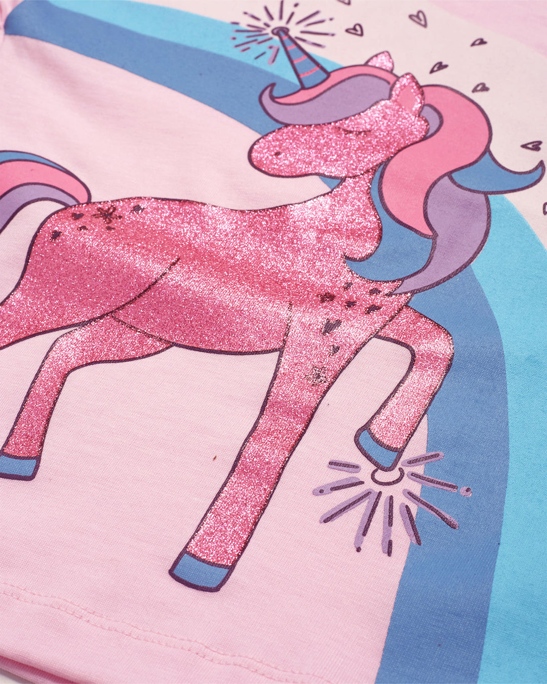 Magical Unicorn Girls Shorts Set - 100% Cotton