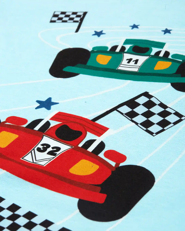 Racing Cars Boys Shorts Set - 100% Cotton