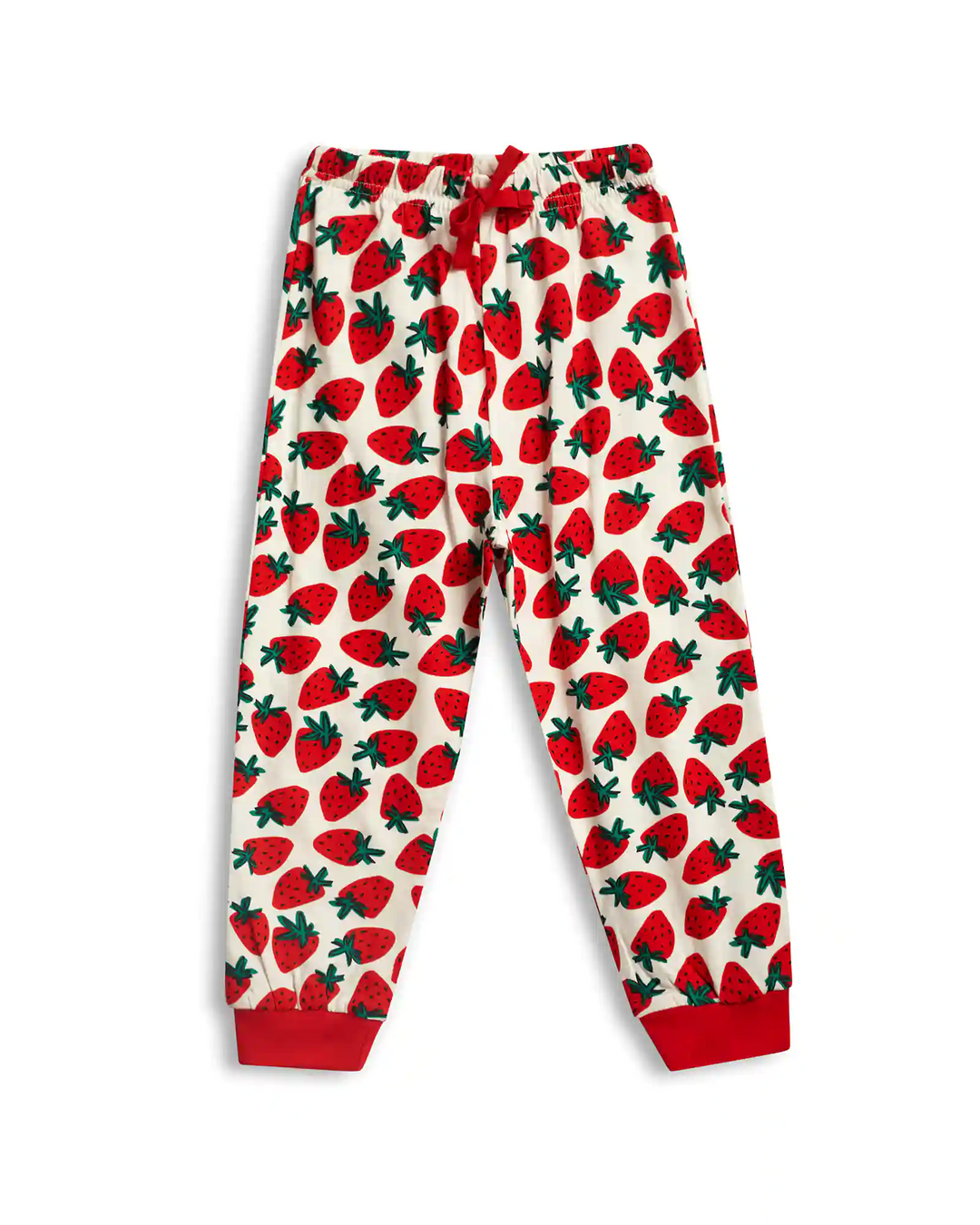 Strawberry Girls Pajama Set - 100% Cotton