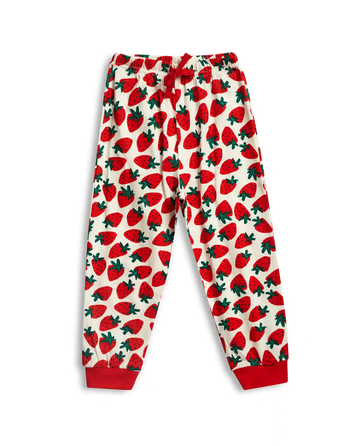 Strawberry Girls Pajama Set - 100% Cotton