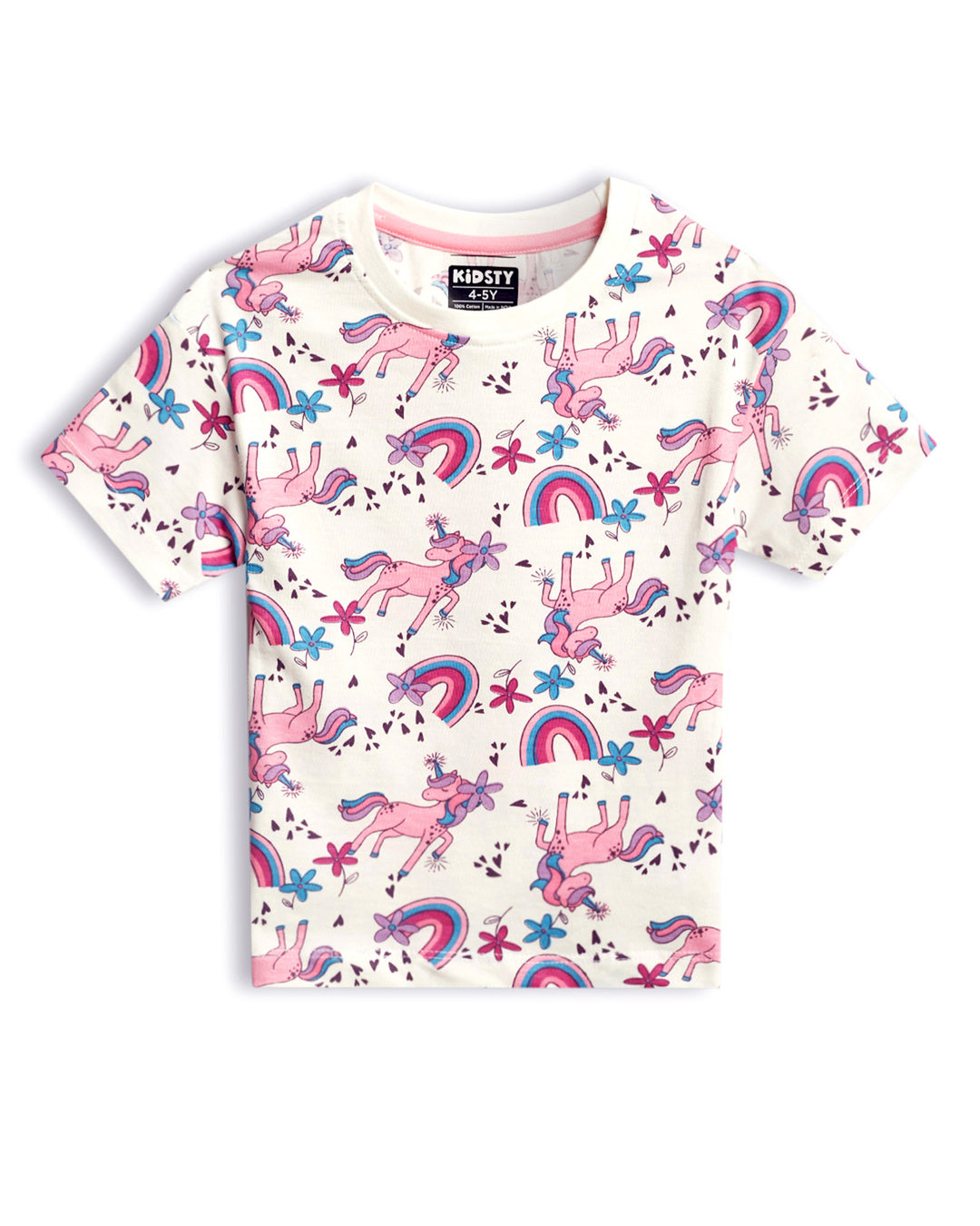 Unicorn Party Girls Shorts Set - 100% Cotton
